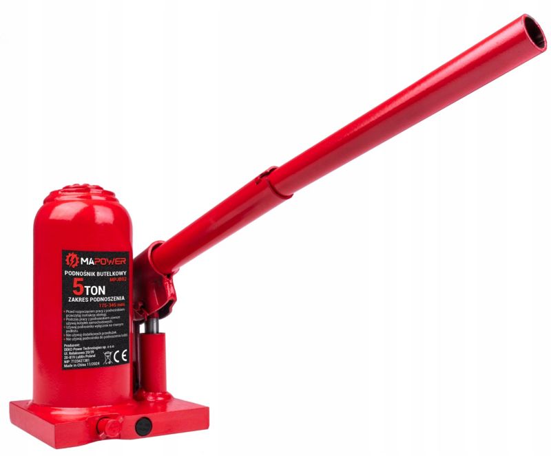 Hydraulisk søjleløfter MAPOWER flaske 175-345 mm 5T 1 stk.