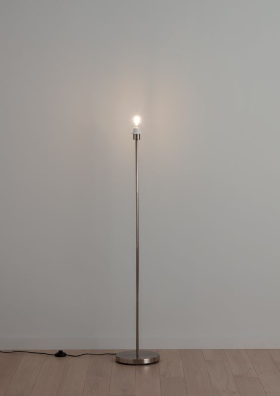 GoodHome Giuterne gulvlampefod E27 krom