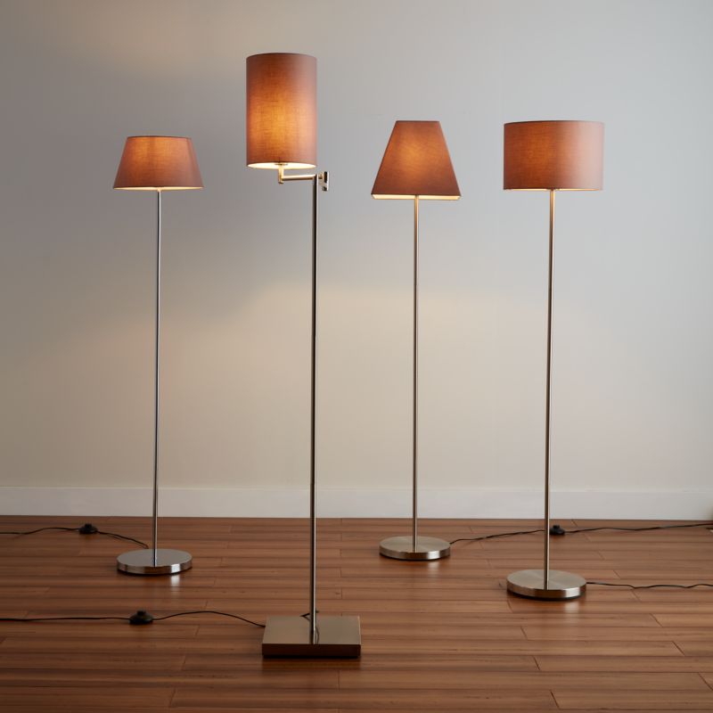 GoodHome Jabisen gulvlampefod E27 krom