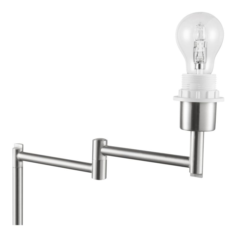 Justerbar bordlampefod GoodHome Jabisen E27 krom