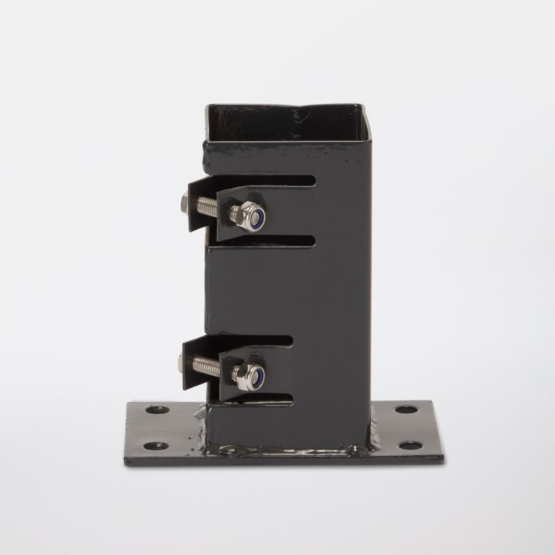 Stålfundament med skruer Blooma 7 x 7 x 15 cm grå