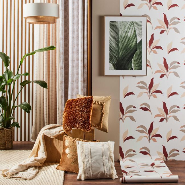 Eurofirany Boho pude 45 x 45 cm naturlig