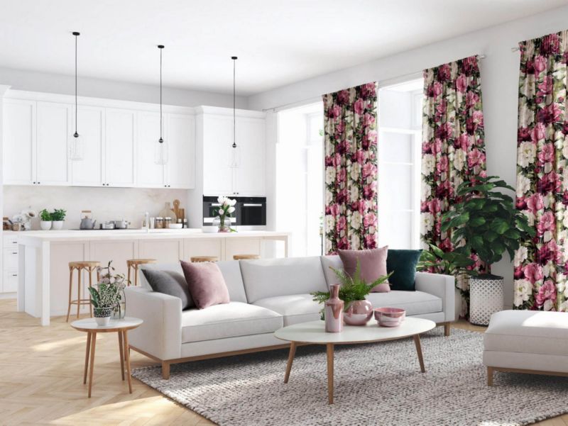 Eurofirany Eliza pude i 40 x 40 cm i grå