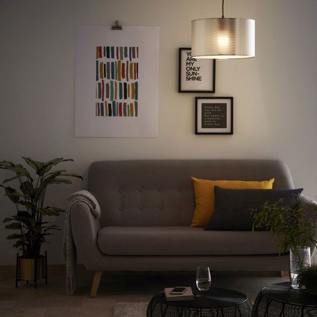 GoodHome Novan pude 40 x 60 cm i sennepsgul