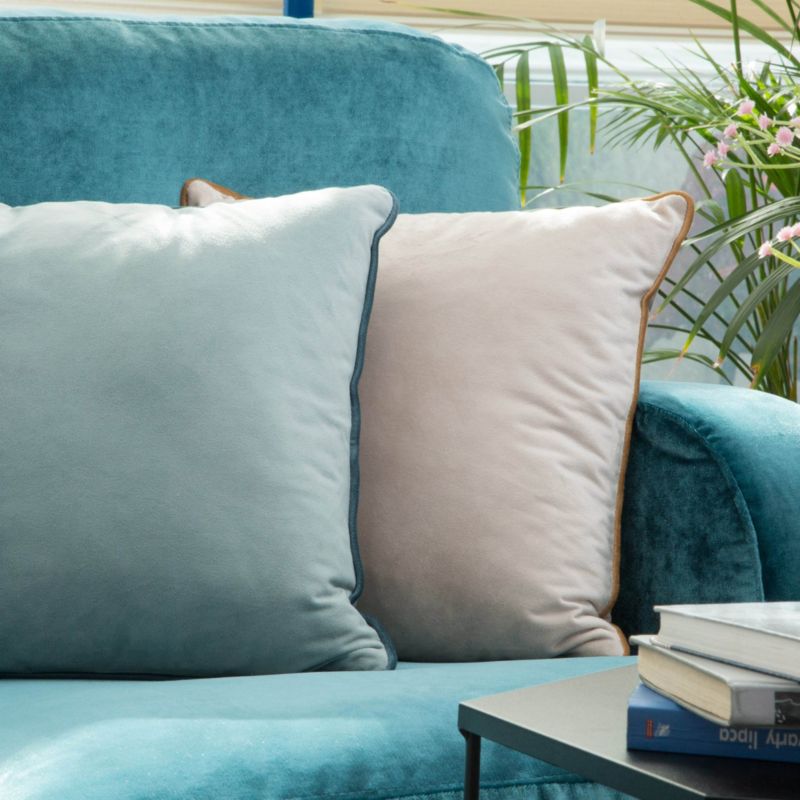 Dekorativ pude Mel 40 x 40 cm grafit / pudderrosa