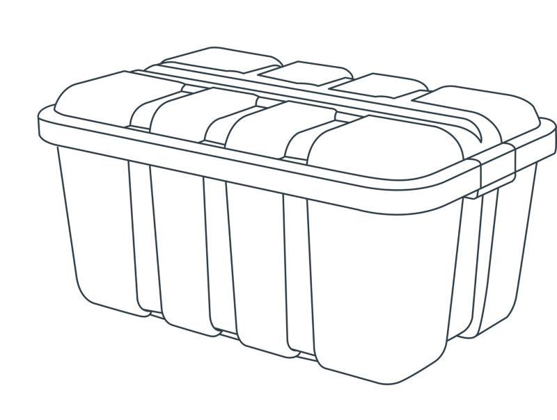 Form Skyda udendørs opbevaringskasse 135 l