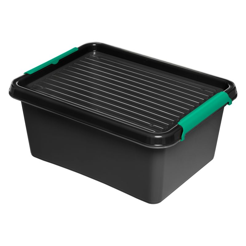 GoodHome Ulmus opbevaringsboks med låg 12,5 l