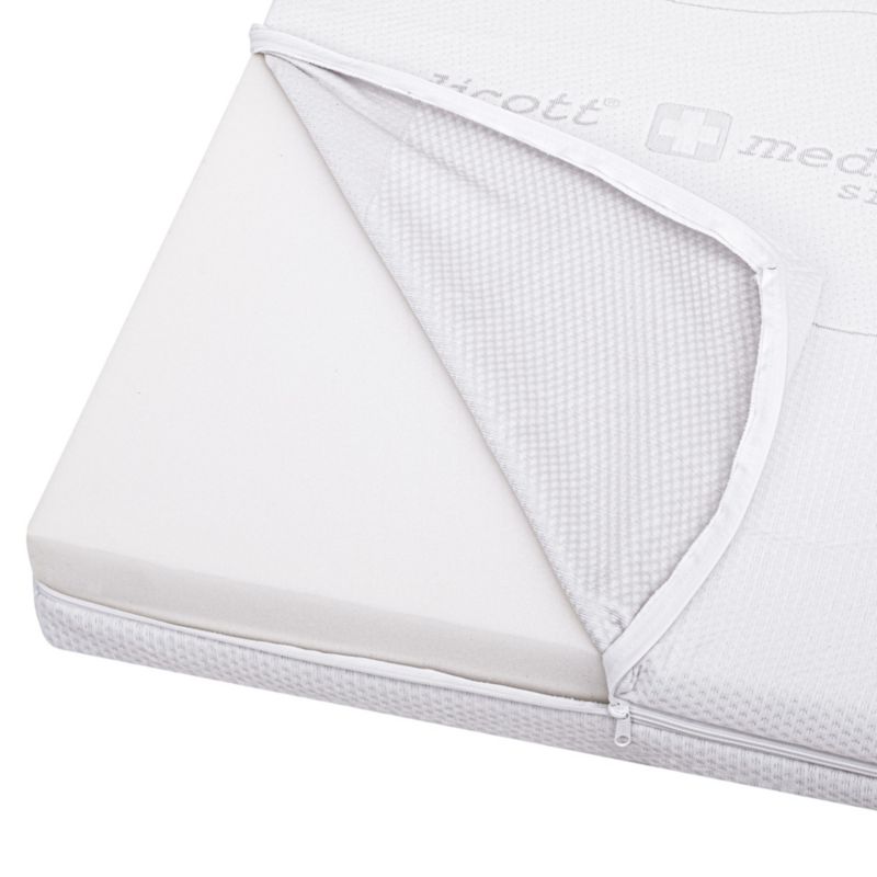 Kam-Pol madrasbetræk med sølvioner med lynlås 180x200x25 cm, 1 stk.