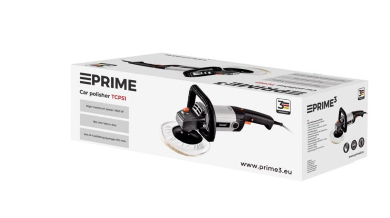 PRIME3 bilpolermaskine 1200W 180 mm TCP51 1 stk.