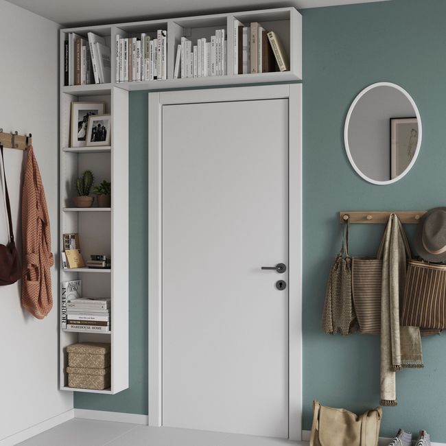 GoodHome Atomia hylle til korpus 20 x 37,5 cm hvid 2 stk.