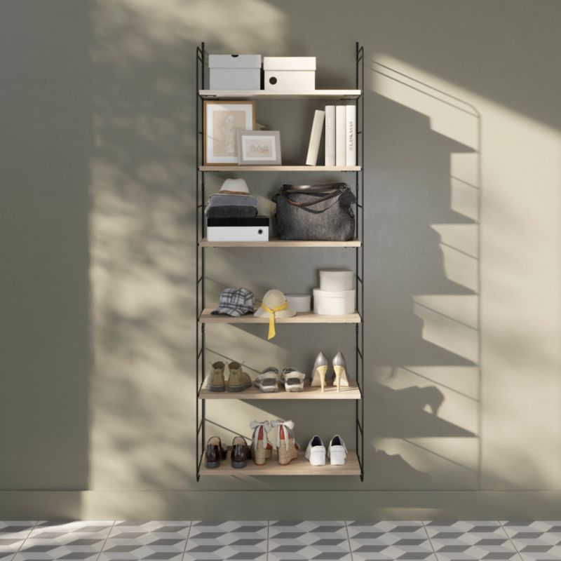 GoodHome Rigga hylde 29 x 60 cm i egetræ