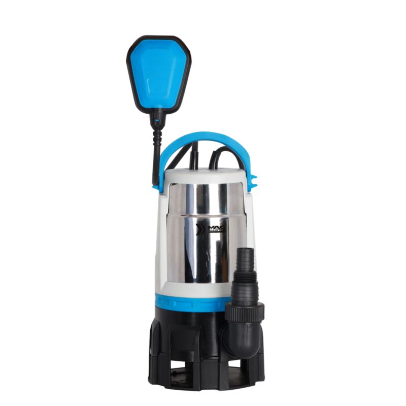 MacAllister 900 W nedsænkelig pumpe til snavset vand i blå