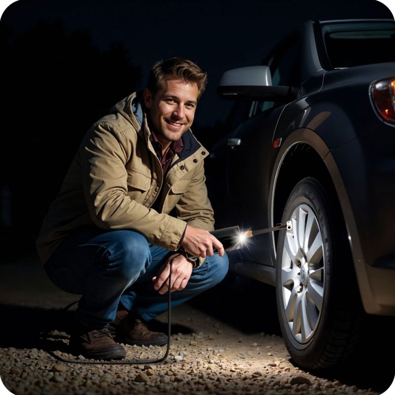 Humberg elektrisk pumpe bilkompressor 12 V cykelpumpe 1 stk.