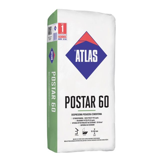 Atlas Postar 60 cementgulv 25 kg
