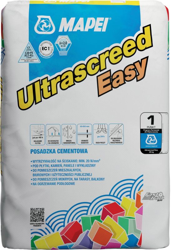 Mapei Ultrascreed Easy cementgulv 25 kg