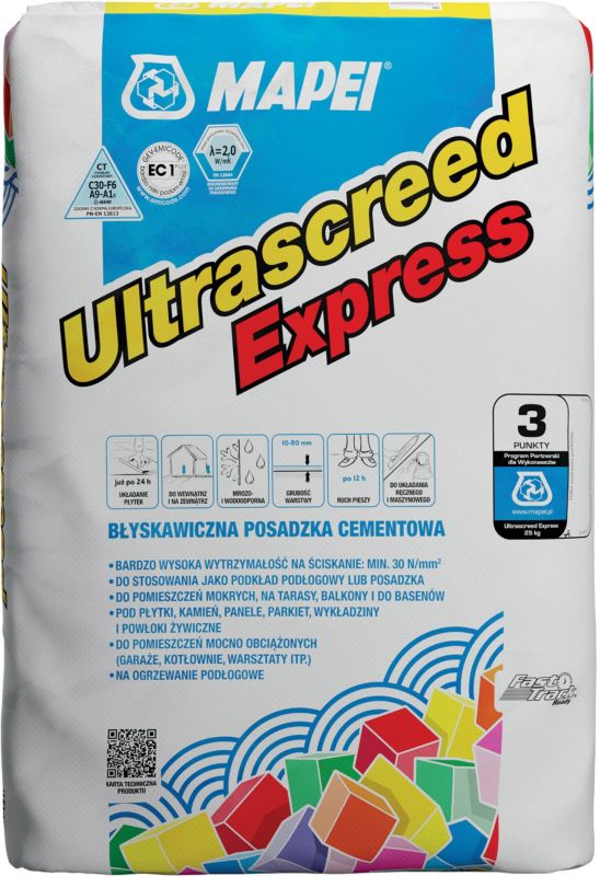 Cementgulv Mapei Ultrascreed Express 25 kg