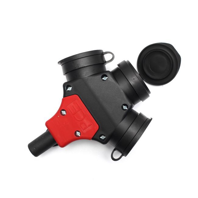 Trefoldet gummi-stikdåse PCE Taurus 24311-sw