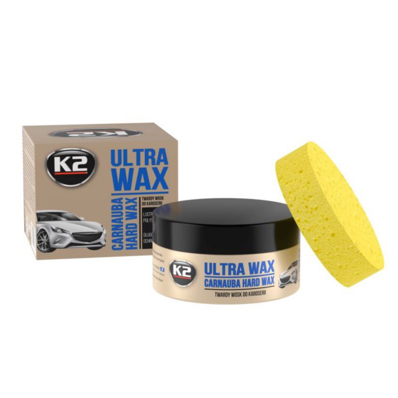 K2 Ultra Wax bilvoks med svamp 250 g