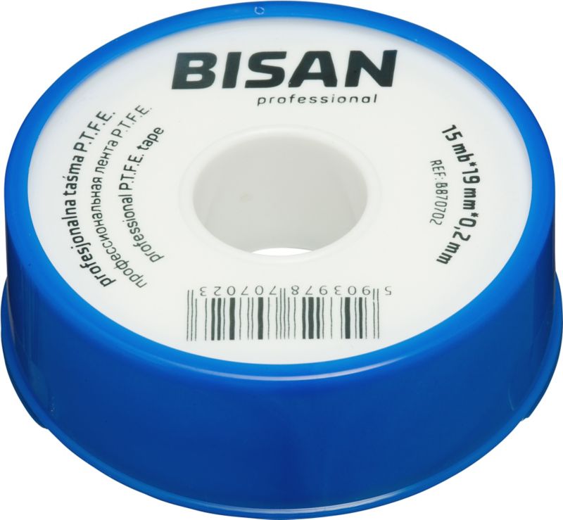 Professionelt P.T.F.E.-bånd fra Bisan til vandinstallationer