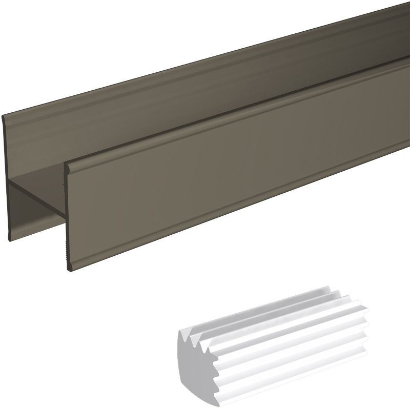 Valcomp Mars H18 sammensætningsprofil 2000 mm anodiseret olivengrøn