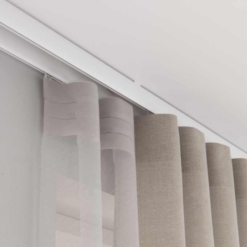 GoodHome Trikala flad profil hvid 240 cm