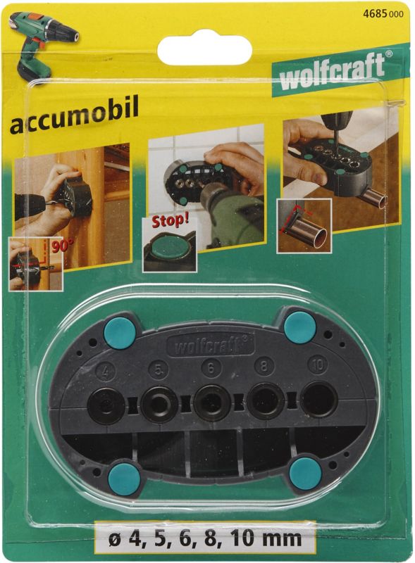 Boremåler til bor 4 - 10 mm til wolfcraft 4685000 boremaskine