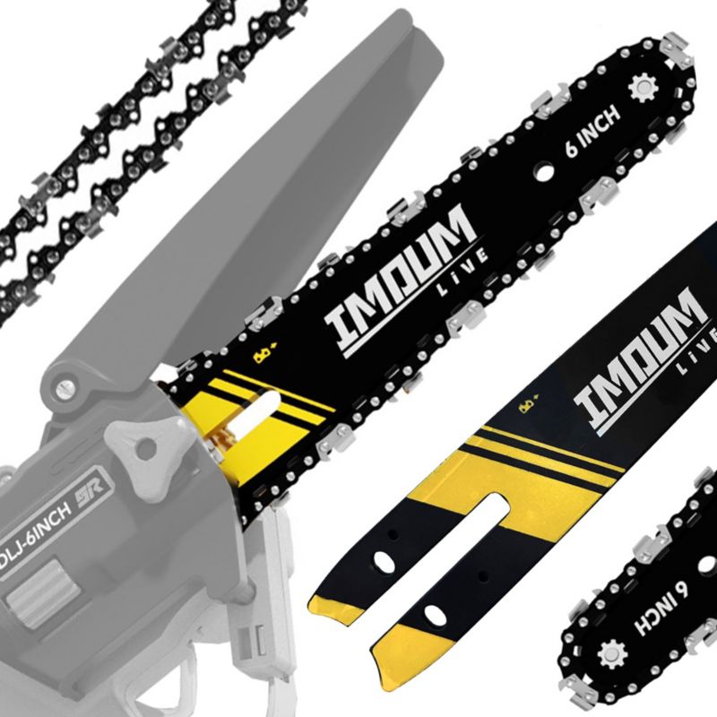 IMOUM føringsskinne og kæde til 6" motorsav - 1 sæt