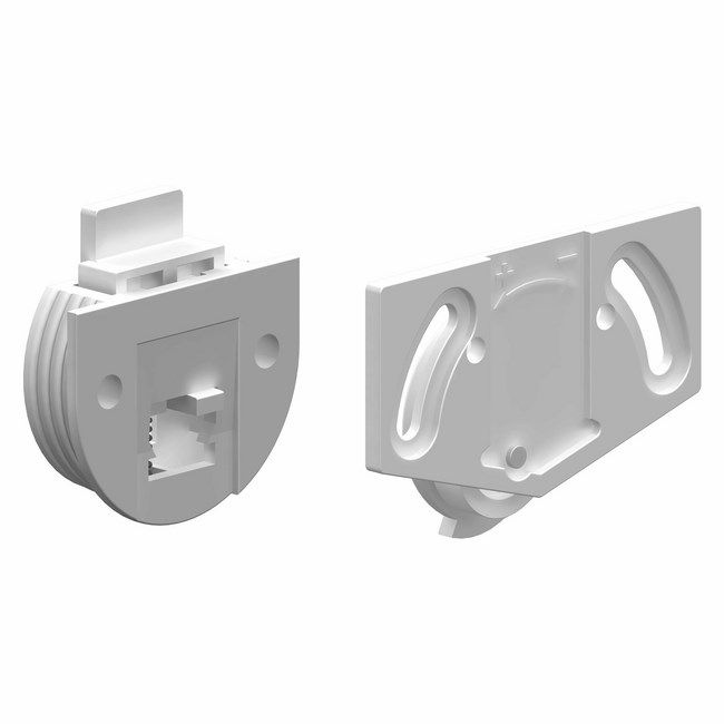 Valcomp rulleføringer til top og bund, hvid