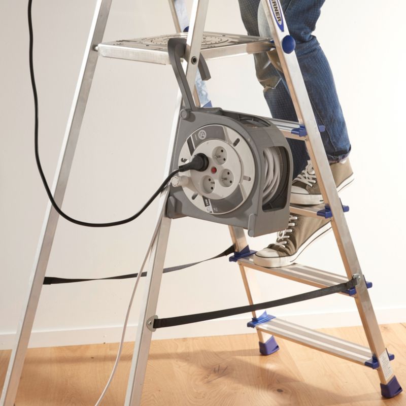 Kabeltromle med forlængerledning Diall 2 x 10 A 3 x 1 mm² 15 m