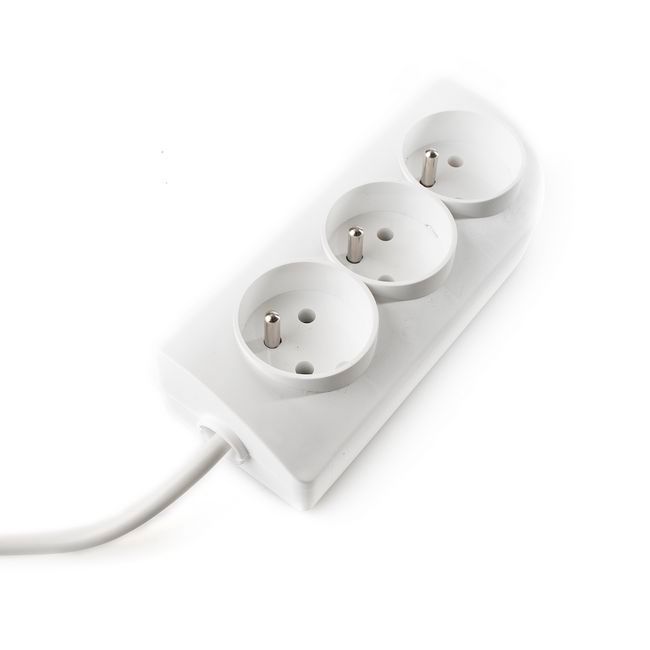 Elgotech PS-303 hjemmeforlængerledning med 3 stik og 3 m kabel med jordforbindelse