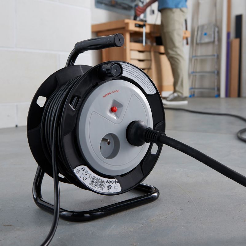 Tromleforlængerledning 3 x 1 mm² 15 m