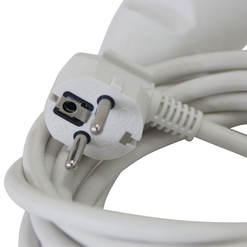 Husstandsforlængerledning 3 x 1,5 mm² 3 m hvid