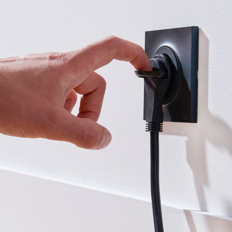 Diall boligforlængerledning 16 A 3 m sort