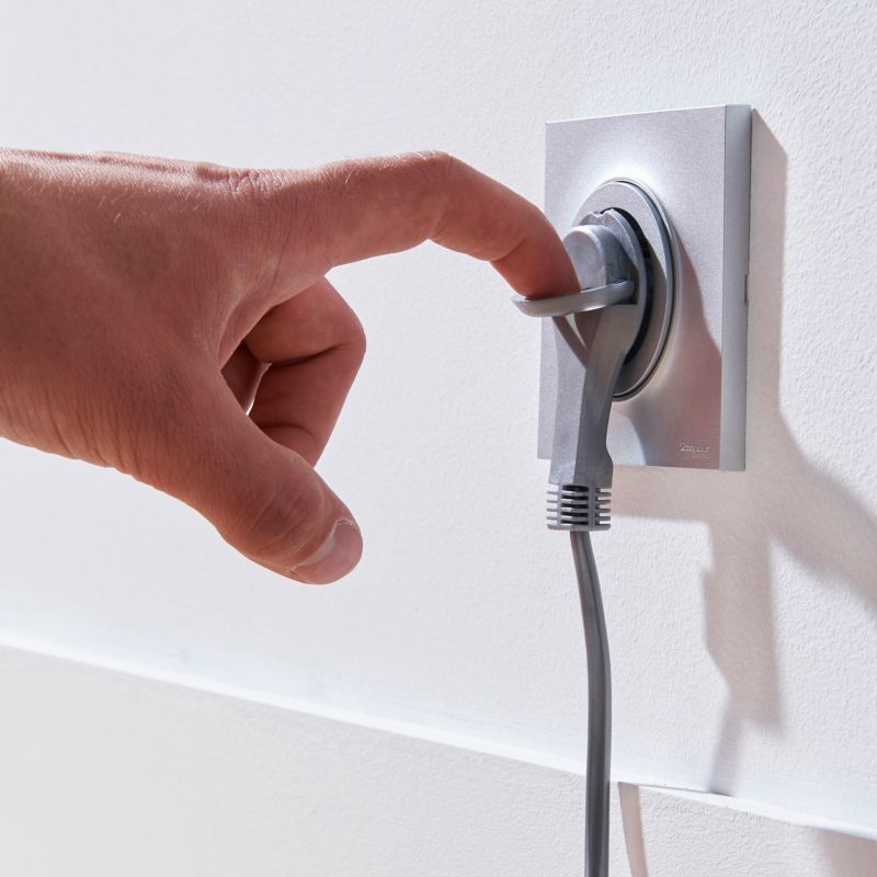 Diall boligforlængerledning 2,5 A 3 m sølv