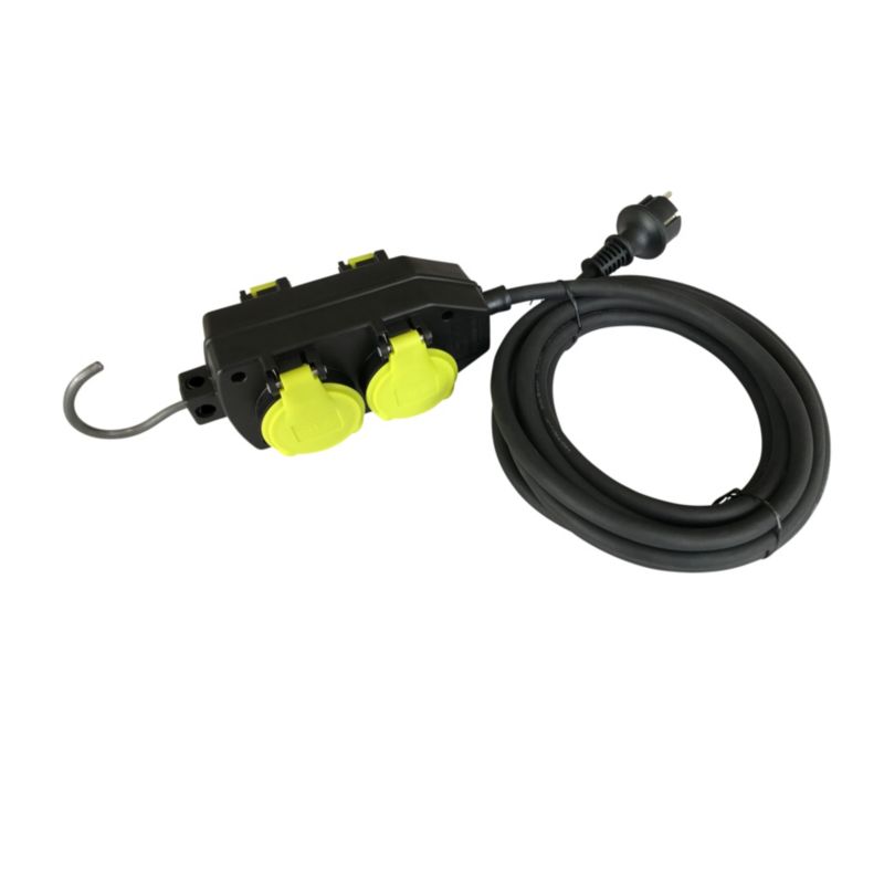 Diall gummikabel haveforlængerledning 3 x 1,5 mm² 2 x 5 m