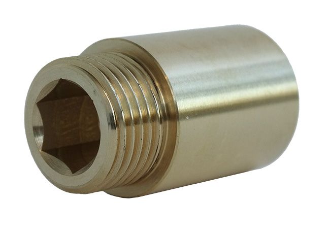 Forlængerstykke 3/4" 50 mm i messing