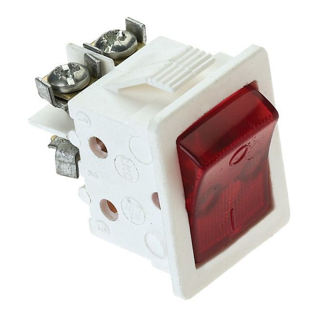 Elgotech dobbelpolt kontakt med rød baggrundsbelysning