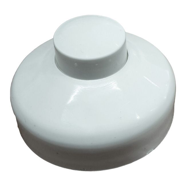 Enkeltpolt fodkontakt Polmark Tarnów 1 A / 250 V hvid