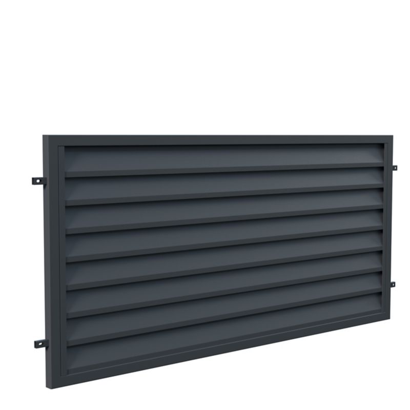 Polargos Imperial hegnspanel 90 x 200 cm galvaniseret antracit