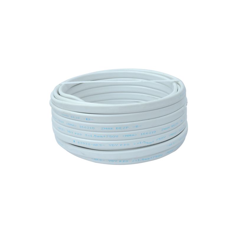 AKS Zielonka YDYp installationskabel 2 x 2,5 mm² 4/7 15 m