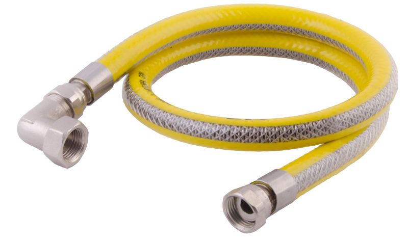 Profitor gasledning med vinklet kobling type 114, 200 cm