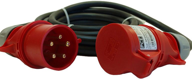 PCE OPD-kabel 5 x 4 indgang-udgang 32/5 IP44 5 m