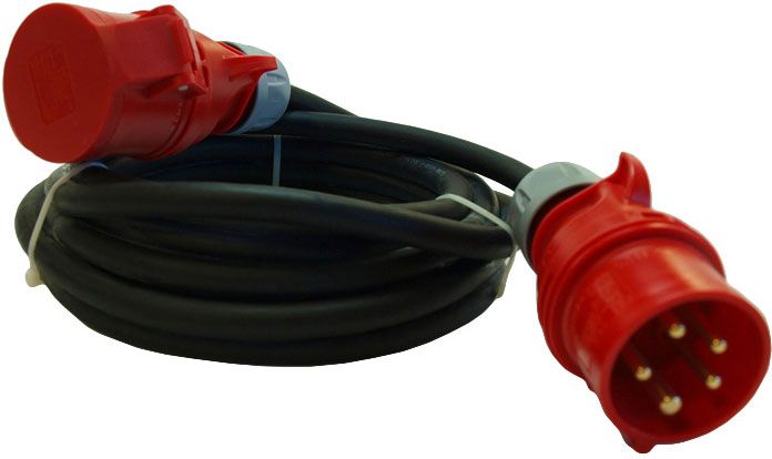 PCE OW kabel 5 x 2,5 mm² med indgang og udgang 16/5 IP44, 5 m