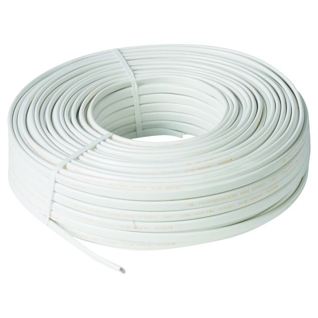 YDYp installationskabel 3 x 2,5 mm² 750 V hvid 100 m