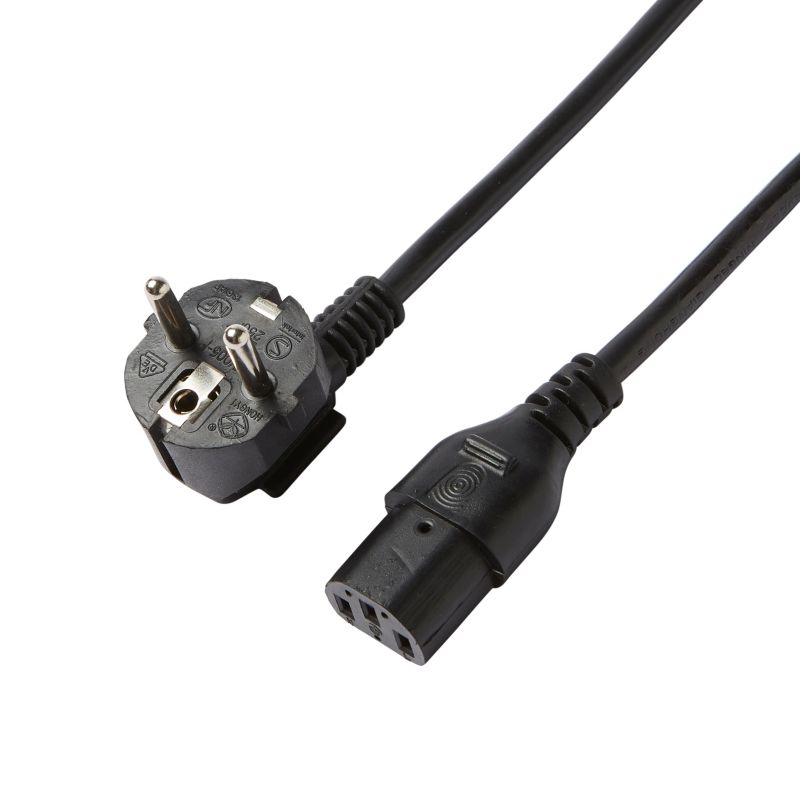 Diall strømkabel 3 x 1 mm² 2 m sort