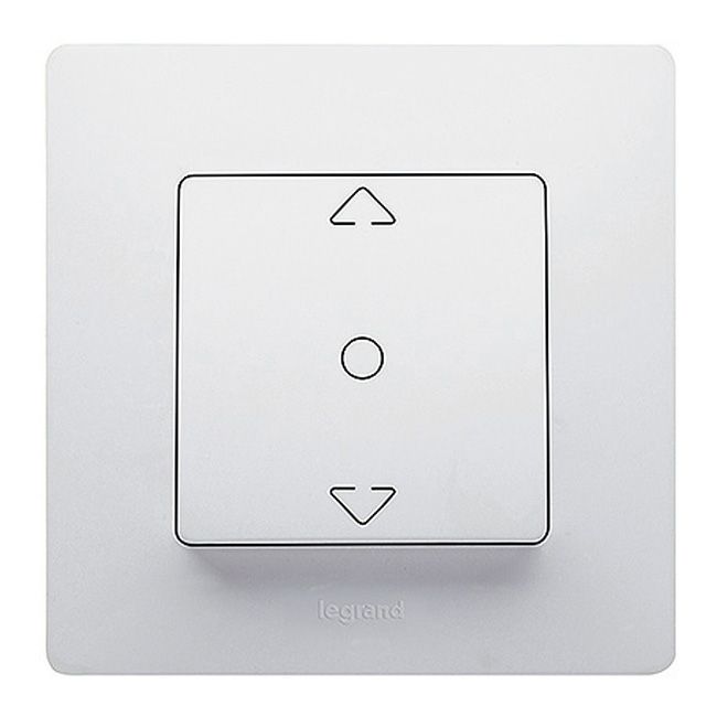 Legrand Niloe hvid komplet trykknap til rullegardiner