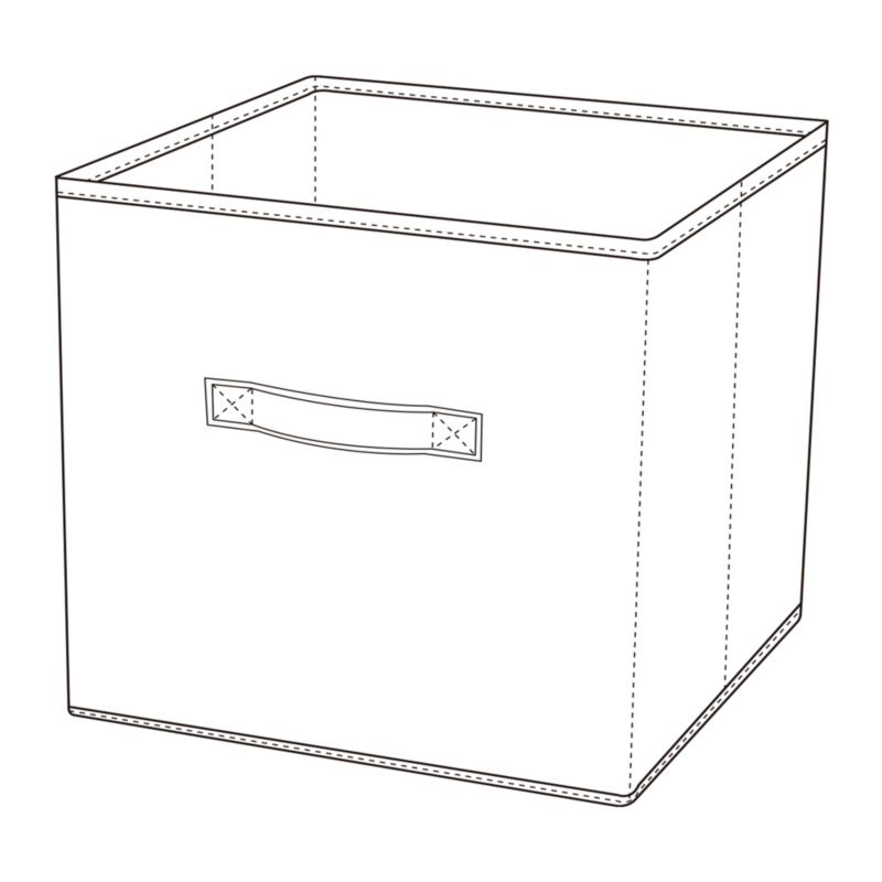 GoodHome Mixxit opbevaringsboks 31 x 31 cm rød