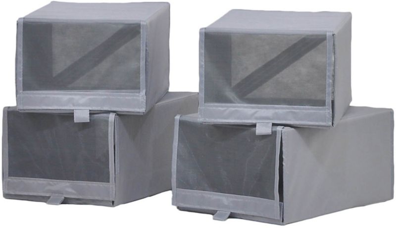 Skokasse til sko 22 x 34 x 16 cm, 4 stk.