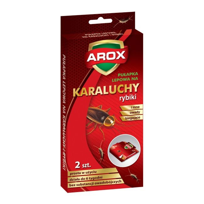 Klistret fælde til kakerlakker, 2 stk.