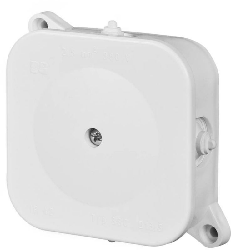 Elektro-Plast hermetisk boks 85 x 85 mm tom hvid